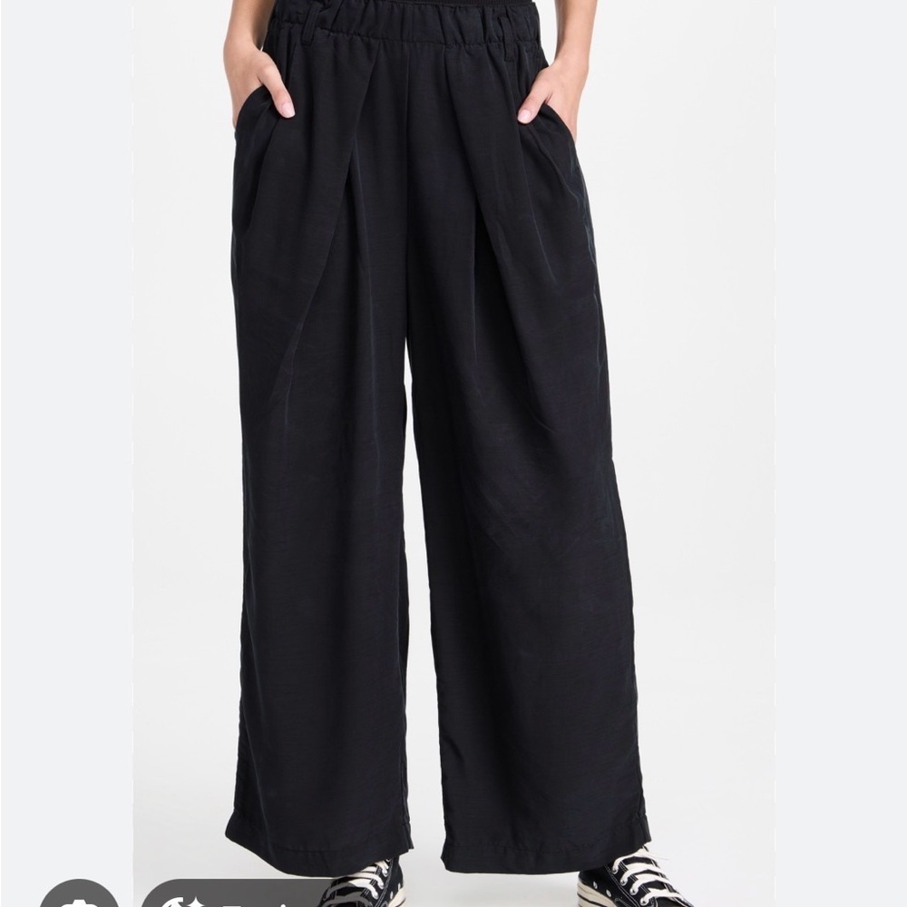 FREE PEOPLE Nothin To Say Pleated Trousers Side pockets pants XS wide leg